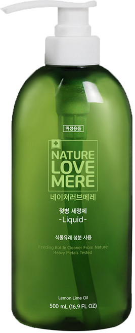 네이쳐러브메레 젖병 세정제 액상형 레몬향, 500ml, 1개