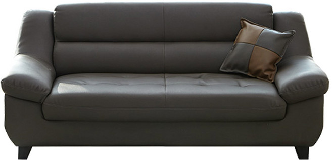 베스트리빙 리치 3인 가죽소파 방문설치, 다크그레이