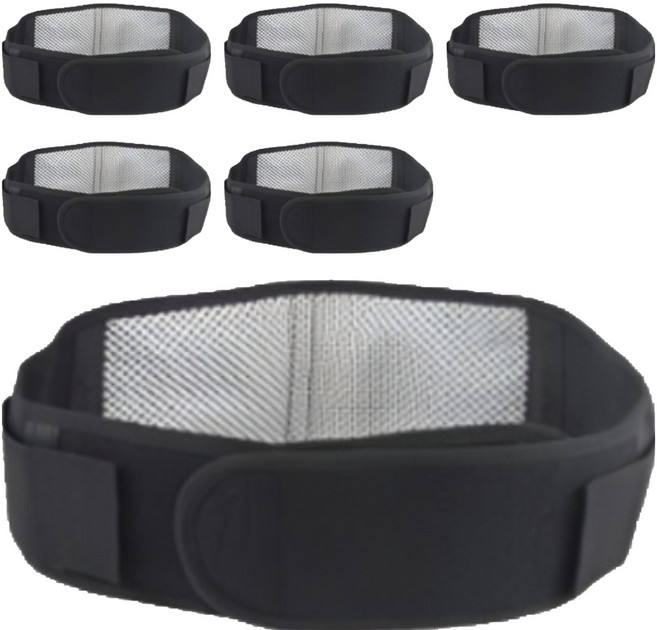 바디메딕 발열 허리보호대 블랙, 6개