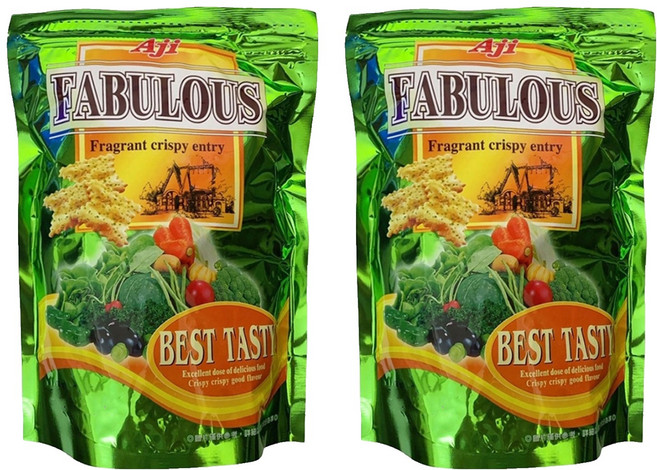 Aji 尼西亞 驚奇脆餅 (鮮綠蔬菜味), 280g, 2包