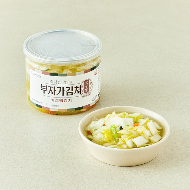 부자가김치 키즈 백김치, 400g, 1개