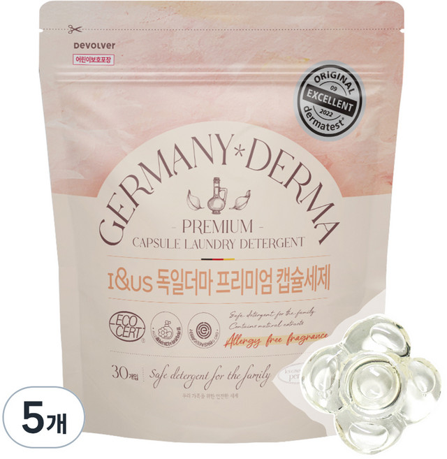 아이앤어스 독일더마 프리미엄 캡슐세제, 30개입, 5개