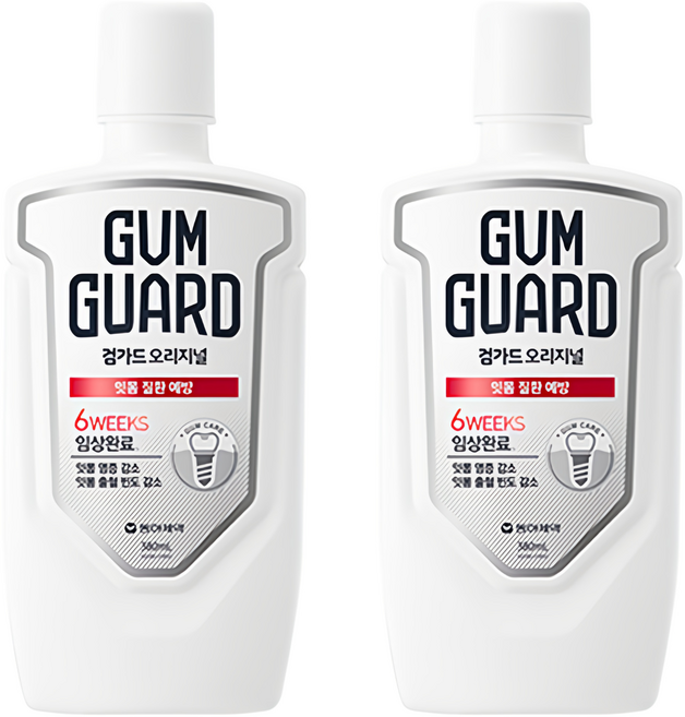 검가드 오리지널 구강청결제, 380ml, 2개