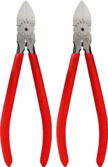 페어포스 수구집게 크로스 니퍼 펜치 레드 150mm, 2개