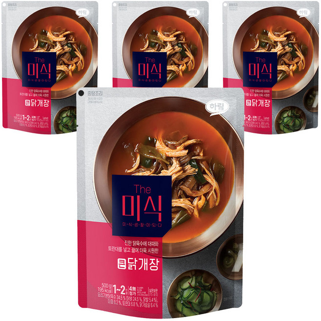 더미식 큰 닭개장, 500g, 4개