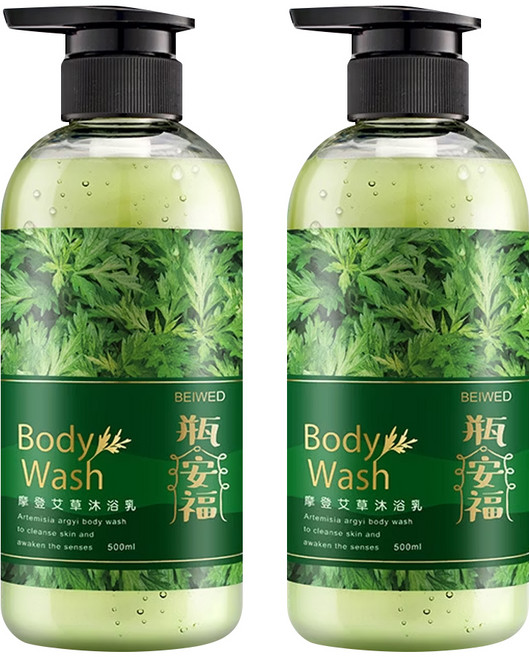 BEIWED 貝薇美學 摩登艾草沐浴露 艾草淨化除穢, 500ml, 2瓶