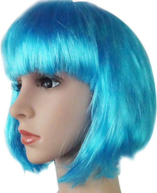 파티 코스프레 단발머리 가발, 07스카이블루, 1개