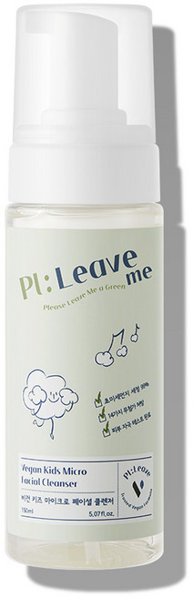 플리브미 비건 키즈 마이크로 페이셜 클렌저 로우알러젠향, 150ml, 1개