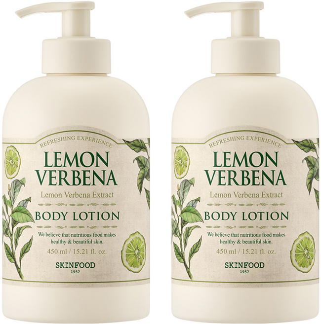 스킨푸드 레몬 버베나 바디 로션, 450ml, 2개