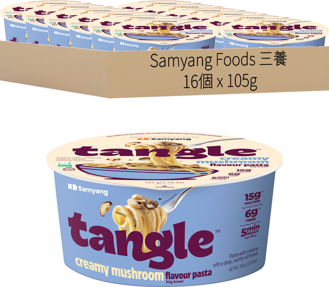 Samyang Foods 三養 蘑菇義大利麵, 105g, 16個
