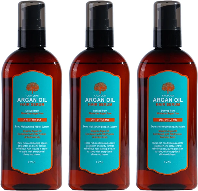 샤샤 아르간 오일 헤어세럼, 200ml, 3개 - 쿠팡