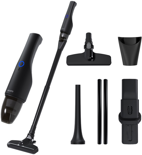 바우아토 핸딕스 프로제트 DC 모터 다용도 미니 무선 핸디 청소기, 블랙, D-B-0702