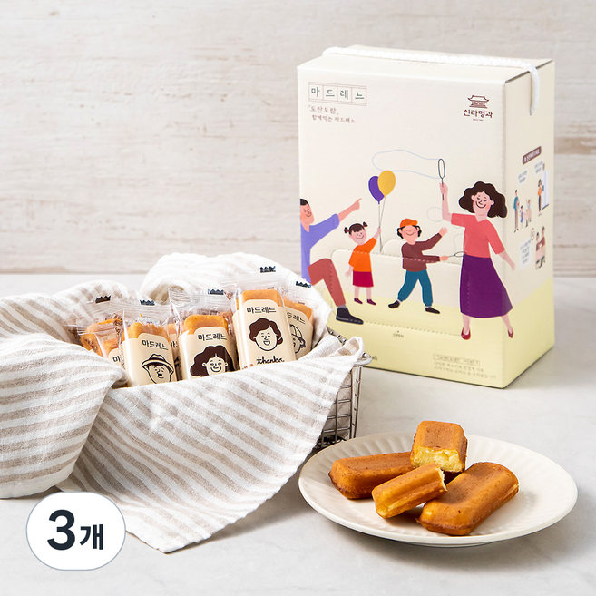 신라명과 도란도란 마드레느, 15g, 40개입, 3개