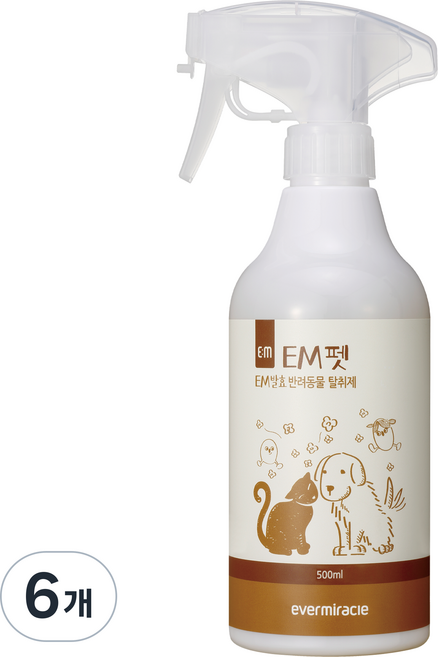에버미라클 EM펫 탈취제, 500ml, 6개