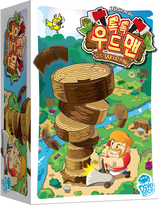 코리아보드게임즈 톡톡 우드맨 젠가게임, 혼합색상, 1개