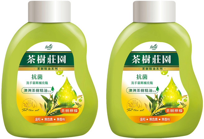 farcent 花仙子 茶樹莊園 抗菌洗手慕斯 補充瓶 茶樹檸檬, 500g, 2瓶
