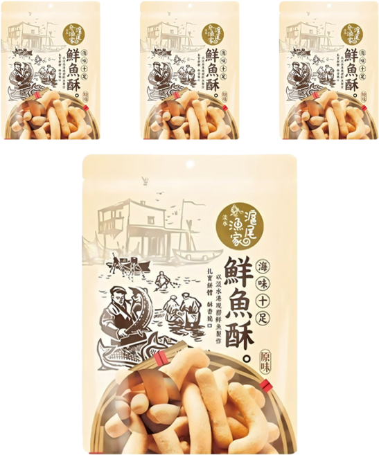滬尾漁家 鮮魚酥, 150g, 4包