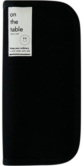 비온뒤 온더테이블 펜케이스, 블랙, 1개