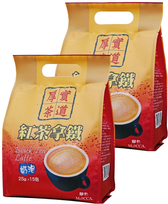 MOCCA 摩卡 厚實茶道 紅茶拿鐵, 25g, 15包, 2袋