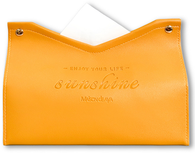 메종드아야 각티슈케이스, 옐로우, 1개