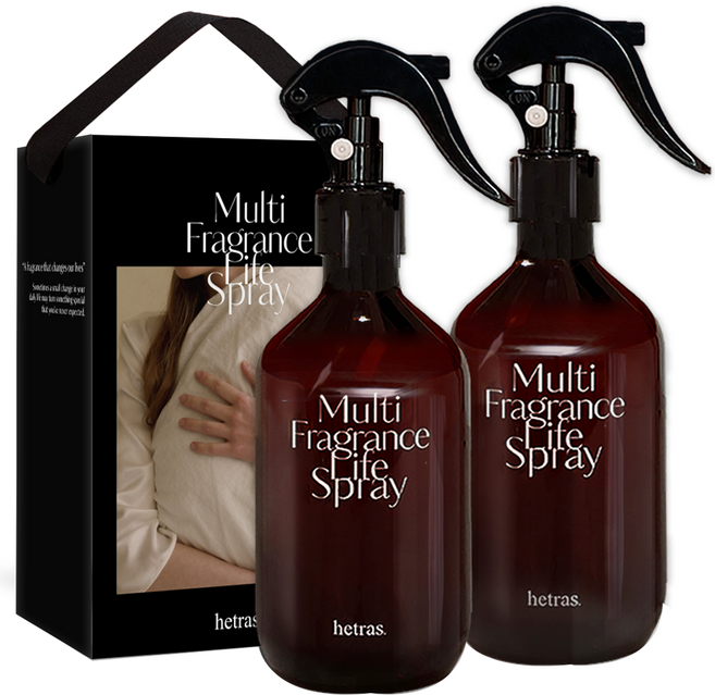헤트라스 멀티프래그런스 라이프 스프레이 섬유향수 라튤립샤워 300ml x 2p