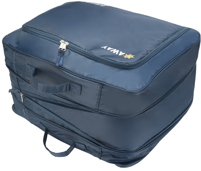 스위스마운틴 어웨이 캠핑 이불 압축 파우치, 네이비, 1개