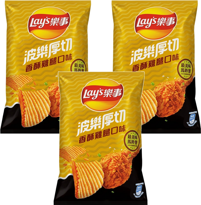 Lay's 樂事 波樂香酥雞腿洋芋片, 85g, 3包