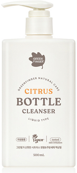 그린핑거 산뜻한 시트러스 젖병 앤 주방세제 액상형, 1개, 500ml