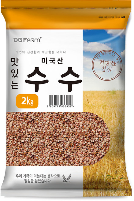 대구농산 건강한밥상 맛있는 수수, 2kg, 1개