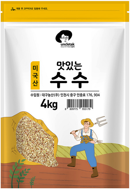 엉클탁 맛있는 수수, 4kg, 1개