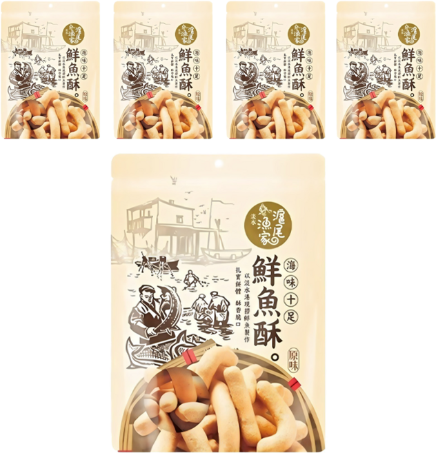 滬尾漁家 鮮魚酥, 150g, 5包