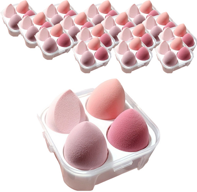 STAR CANDY 乾濕兩用美妝蛋 4個, 粉色, 16盒