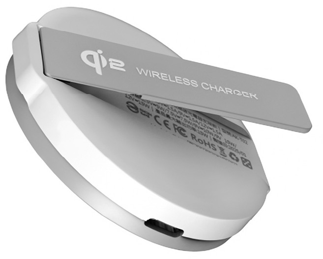 amuok 艾默克 極簡mini Qi2 磁吸無線充電器 支架款 AK-T02 原廠保固, 白色, 1個