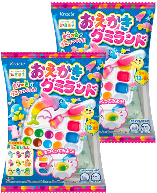 크라시에 오에가키 구미랜드 젤리만들기, 27g, 2개