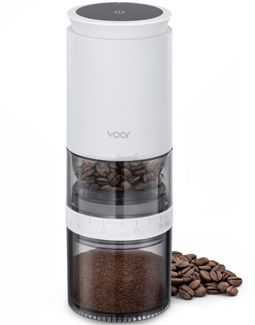보아르 모노 전동 커피 그라인더 무선 자동 원두분쇄기, VBLD-009WH