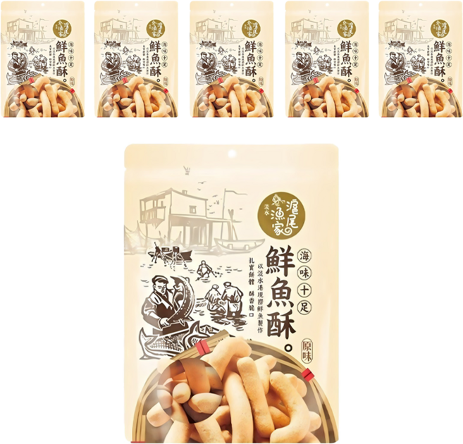 滬尾漁家 鮮魚酥, 150g, 6包
