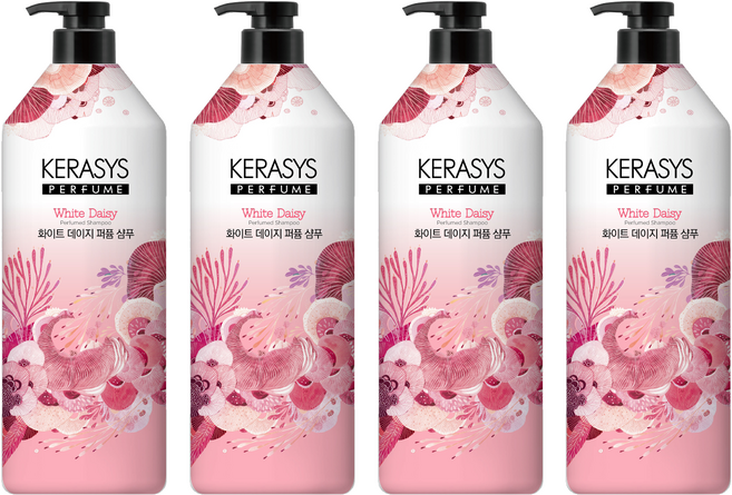 케라시스 퍼퓸 샴푸 화이트 데이지, 4개, 1L