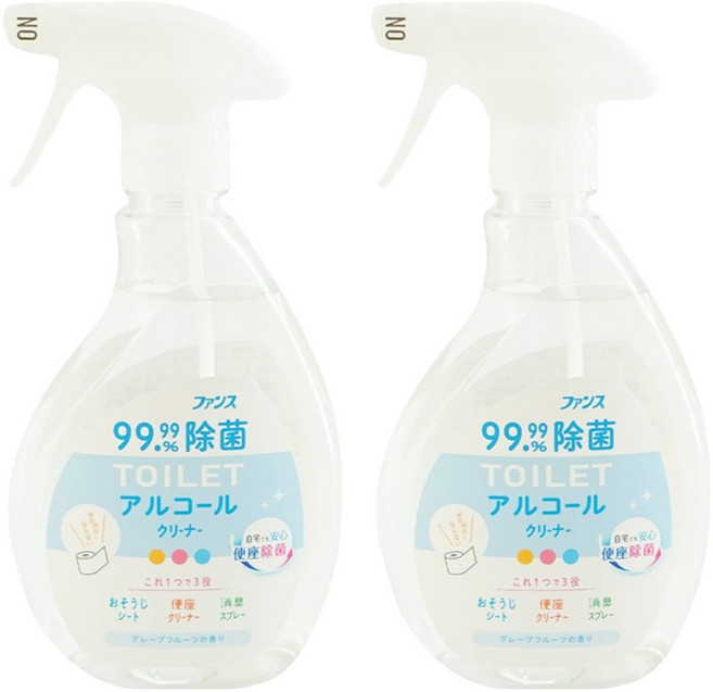 第一石鹼 浴廁酒精除菌清潔劑 400ml 99.9%除菌, 2瓶