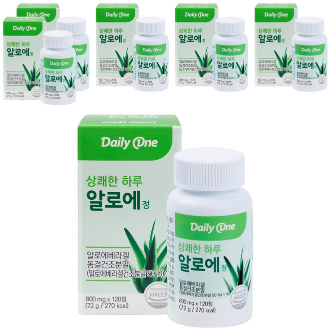 데일리원 상쾌한 하루 알로에 정, 72g, 6개