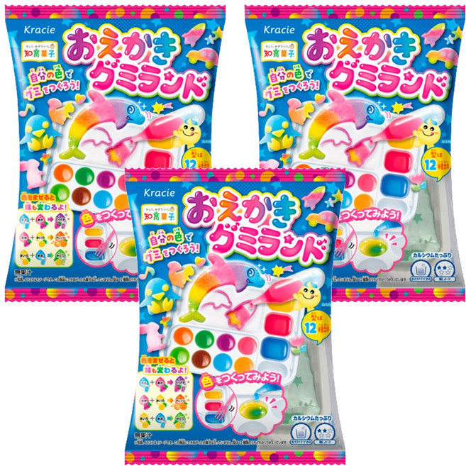크라시에 오에가키 구미랜드 젤리만들기, 27g, 3개