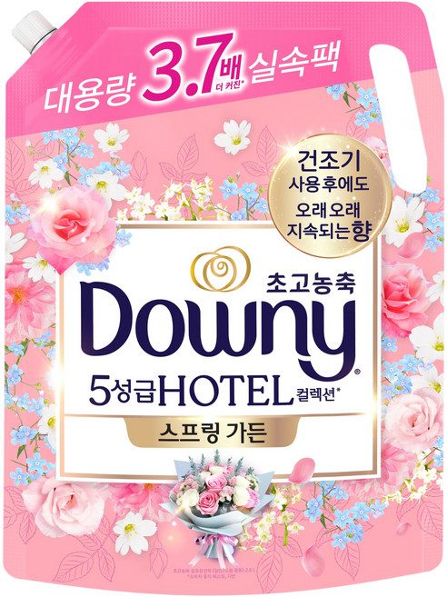 다우니 초고농축 호텔 컬렉션 섬유유연제 스프링 가든 리필, 2.6L, 1개