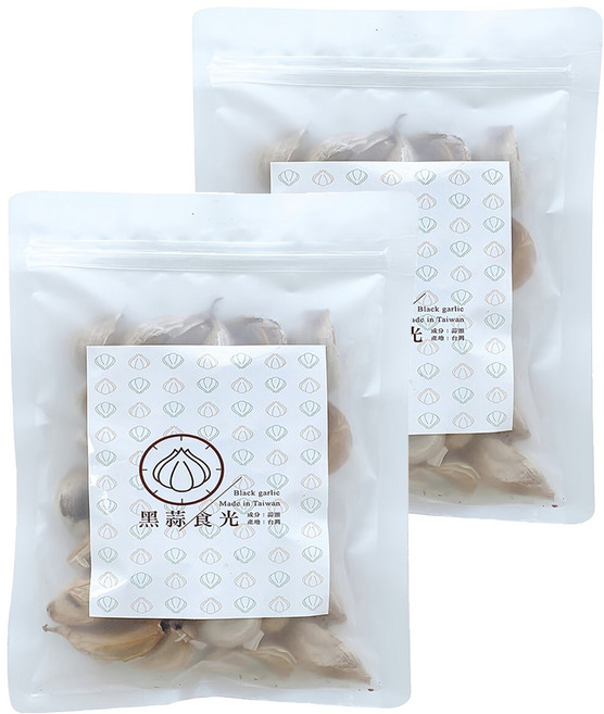 黑蒜將軍 黑蒜頭隨手包 嚴選新鮮大蒜120天低溫發酵熟成 零添加物、零防腐劑、零農藥殘留 天然安心食品, 100公克, 2包