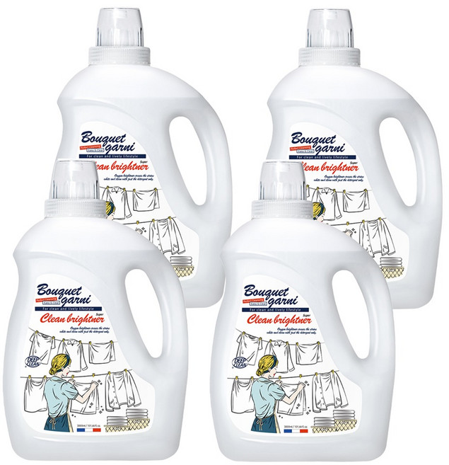 부케가르니 슈퍼 브라이트닝 소다 액상 표백제, 3L, 1개입, 4개