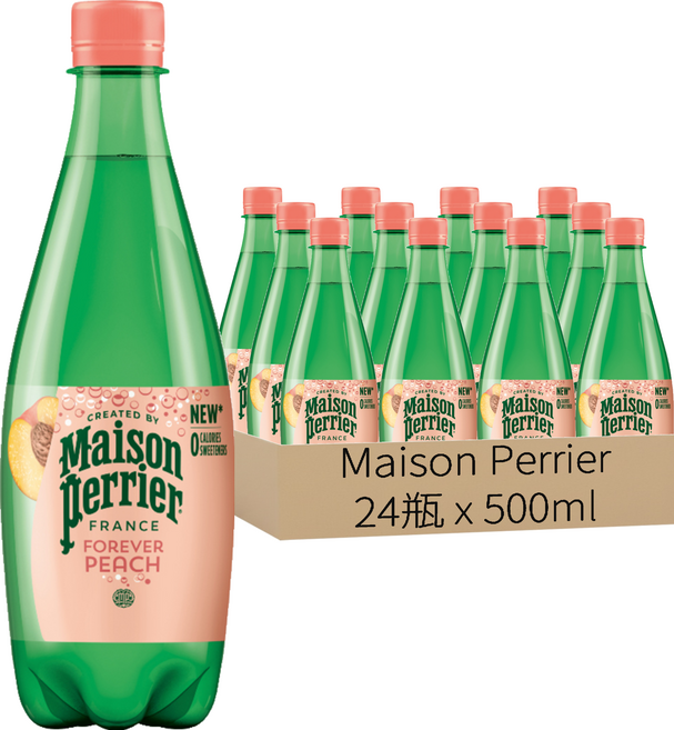 Maison Perrier 水蜜桃風味氣泡水, 500ml, 24瓶