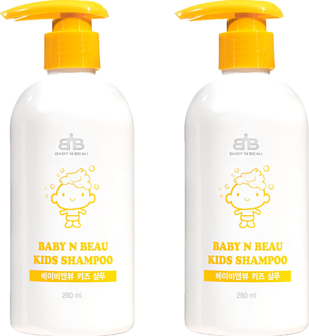 뷰앤뷰 키즈샴푸 과일향, 280ml, 2개