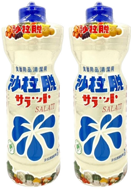 日星化工 沙拉脫 食器用環保清潔劑, 1L, 2瓶