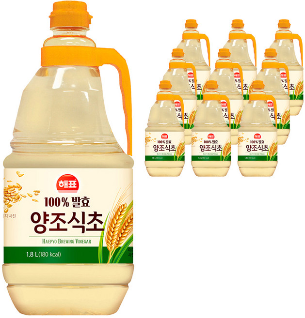 해표 양조식초, 1.8L, 10개