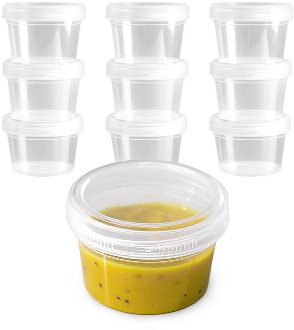 일상곳곳 다회용 스크류 밀폐용기, 10개, 1호(250ml)