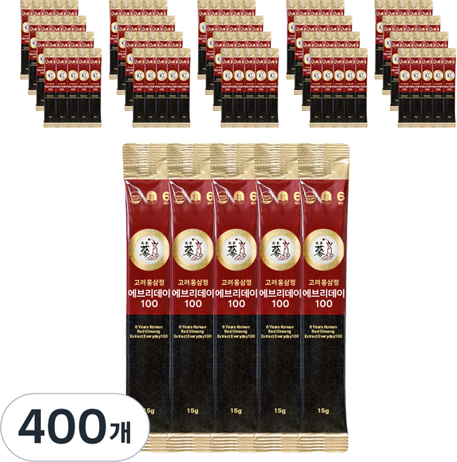 풍년보감 6년근 고려홍삼정 에브리데이100, 15g, 400개