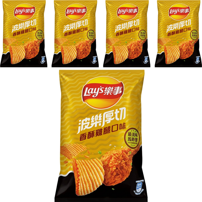 Lay's 樂事 波樂香酥雞腿洋芋片, 85g, 5包